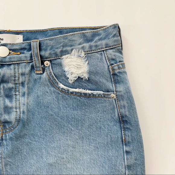 by the way. Tara Denim Mini Skirt - Picture 3 of 8